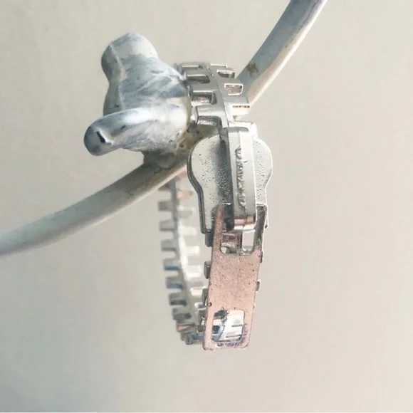 Silver Zipper Bracelet
